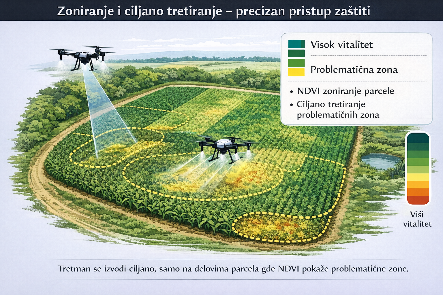 Zoniranje parcele - edukativni prikaz